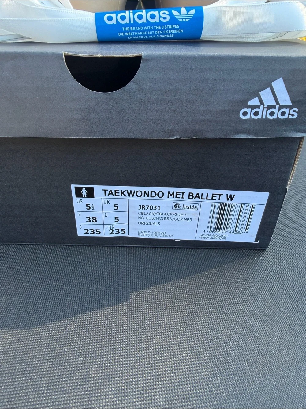 adidas Women’s Black, White & Gum Ballet-Inspired Sneakers